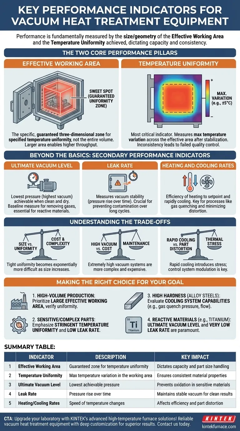 What are the key indicators for measuring the performance of vacuum heat treatment equipment? Optimize Your Process with KINTEK Visual Guide
