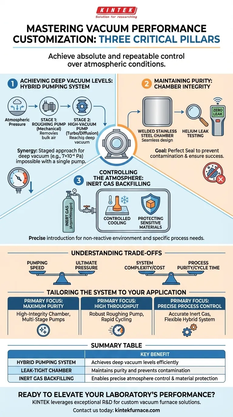 Quali sono le caratteristiche principali della personalizzazione delle prestazioni del vuoto? Ottenere un controllo preciso per i processi del tuo laboratorio Guida Visiva