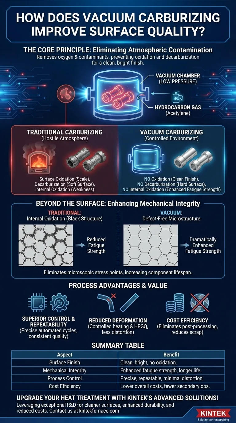 Como a cementação a vácuo melhora a qualidade da superfície? Obtenha peças limpas e de alta resistência Guia Visual