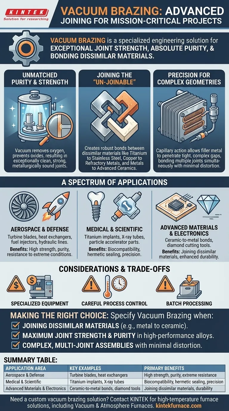 Quais são alguns exemplos de projetos de brasagem a vácuo? Descubra a Unição de Alta Resistência para Aeroespacial e Médico Guia Visual