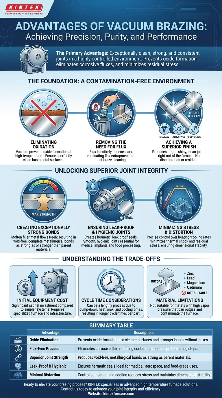 What are the advantages of performing brazing in a vacuum environment? Achieve Clean, Strong Joints with Precision Visual Guide