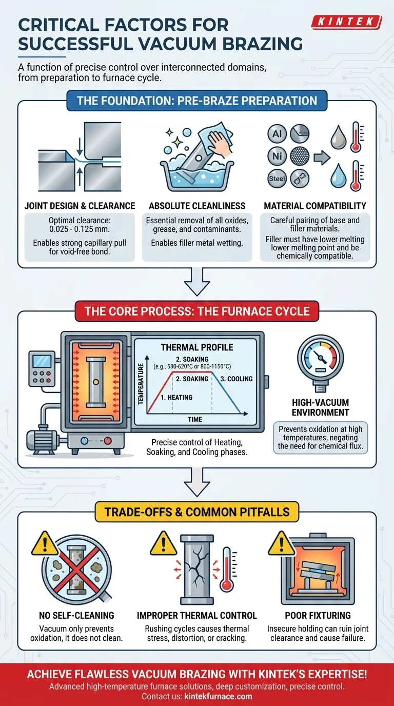 Quali fattori sono fondamentali per una brasatura sottovuoto di successo? Padronanza della resistenza del giunto e dei legami puliti Guida Visiva