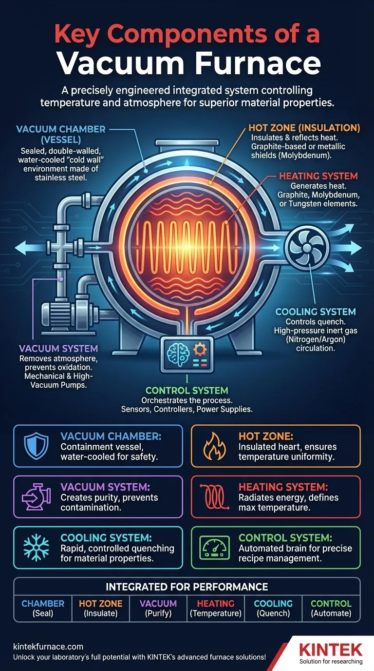真空炉の主要な構成要素は何ですか？精密熱処理に不可欠なシステム ビジュアルガイド