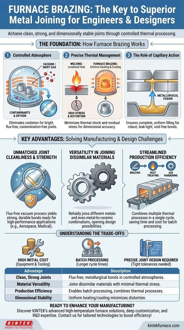 ¿Cuáles son las ventajas clave del soldado por horno? Logre uniones limpias y resistentes en atmósferas controladas Guía Visual