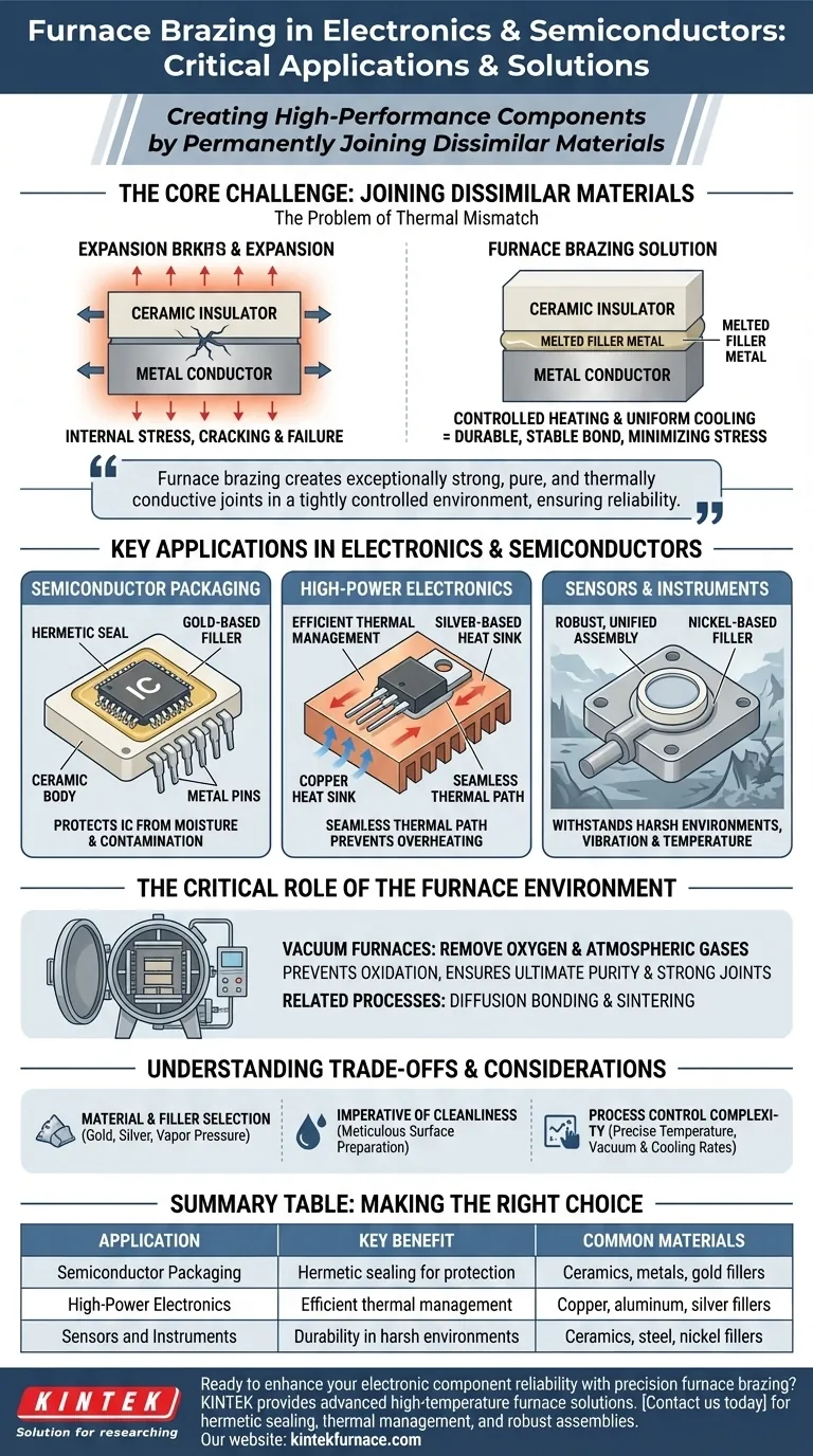 ¿Cuáles son las aplicaciones de la soldadura fuerte en horno en la electrónica y los semiconductores? Logre uniones de componentes fiables y de alto rendimiento Guía Visual