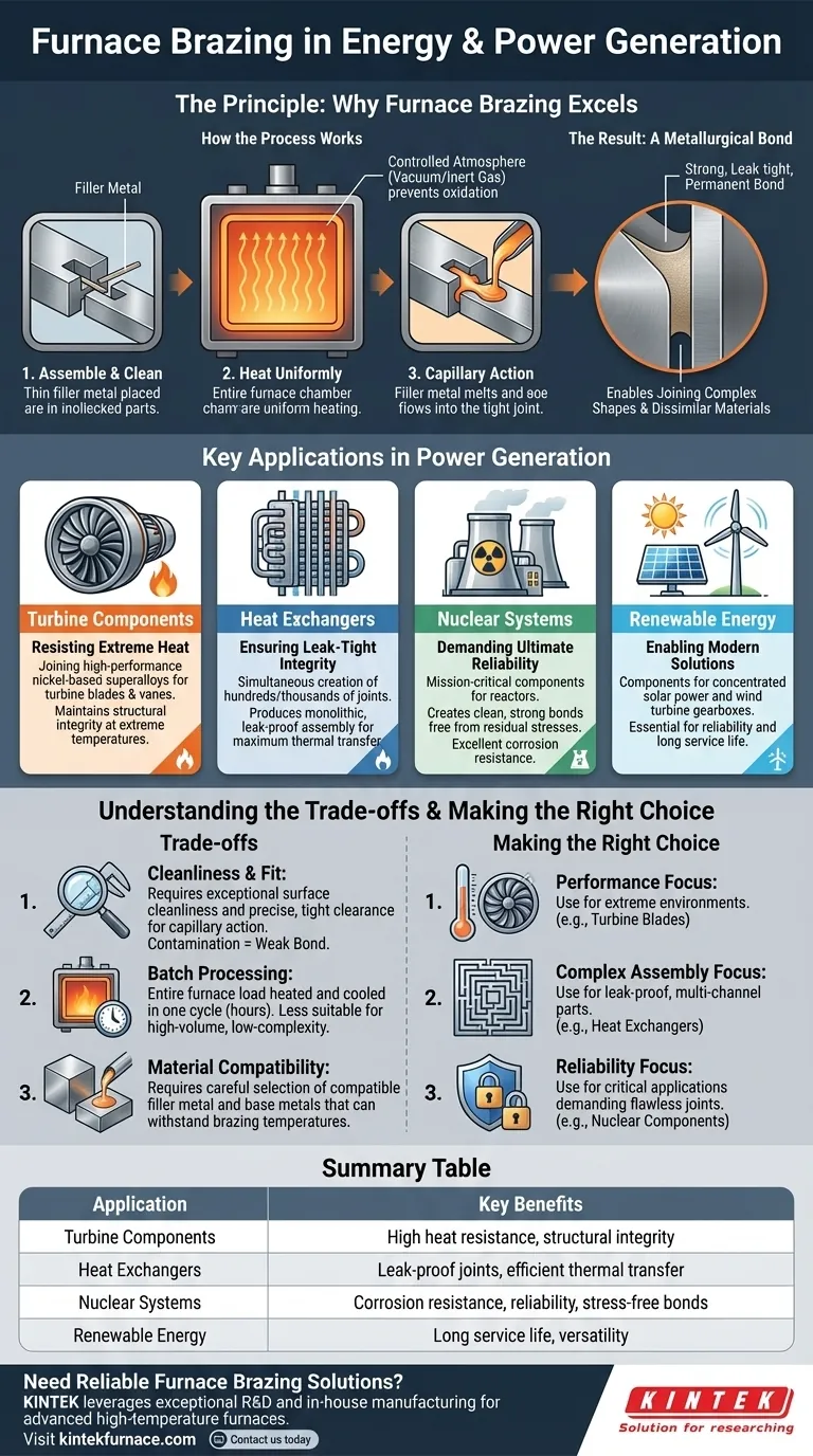 ¿Cómo se aplica la soldadura fuerte en horno en los sectores de energía y generación de energía? Mejora la fiabilidad de los componentes en condiciones extremas Guía Visual