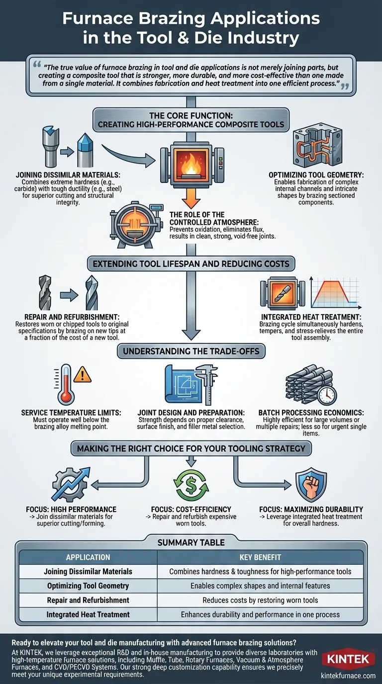 Quais são as aplicações de brasagem em forno na indústria de ferramentas e matrizes? Aumente o desempenho e reduza os custos Guia Visual