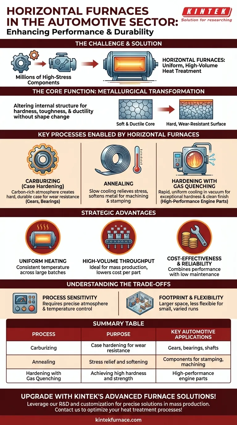 Como os fornos horizontais são utilizados no setor automotivo? Aumente a durabilidade e a eficiência dos componentes Guia Visual