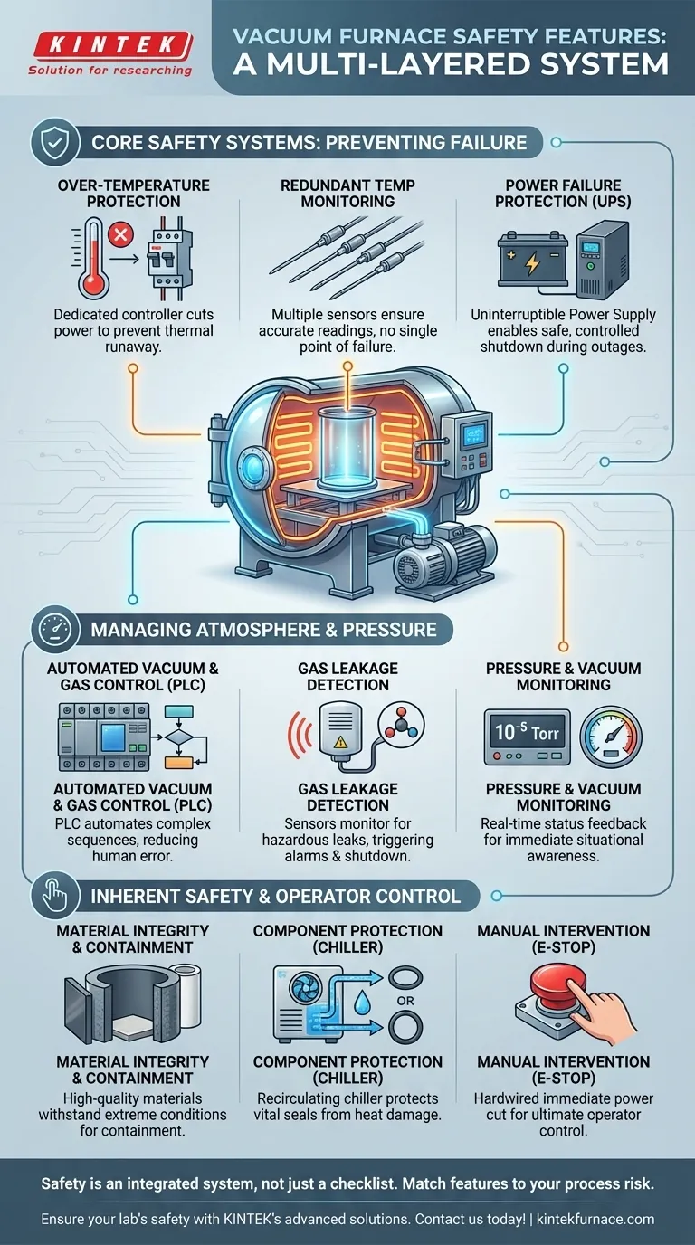 Quais recursos de segurança estão incluídos no sistema de forno a vácuo? Proteção Essencial para o Seu Laboratório e Materiais Guia Visual