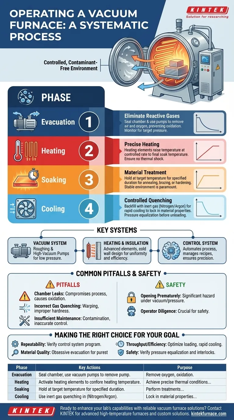真空炉の一般的な操作手順は何ですか？無汚染熱処理をマスターする ビジュアルガイド