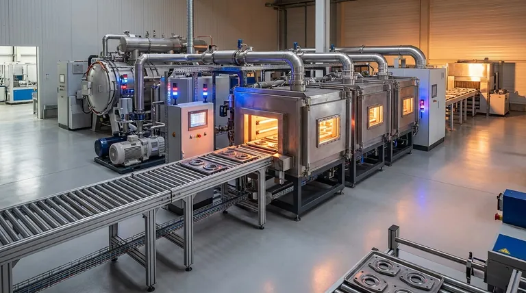 연속 진공로는 대규모 금속 가공에서 생산 효율성을 어떻게 향상시키는가? 처리량 및 품질 향상