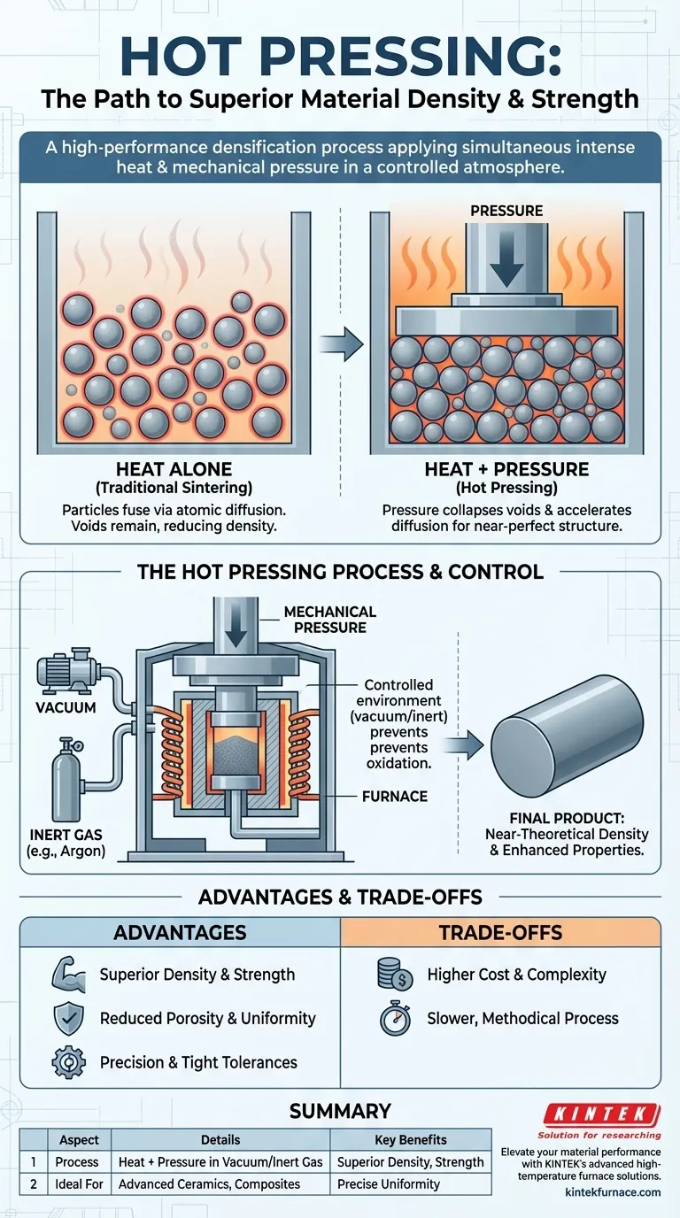 O que é prensagem a quente e como funciona? Obtenha Densidade e Força de Material Superior Guia Visual