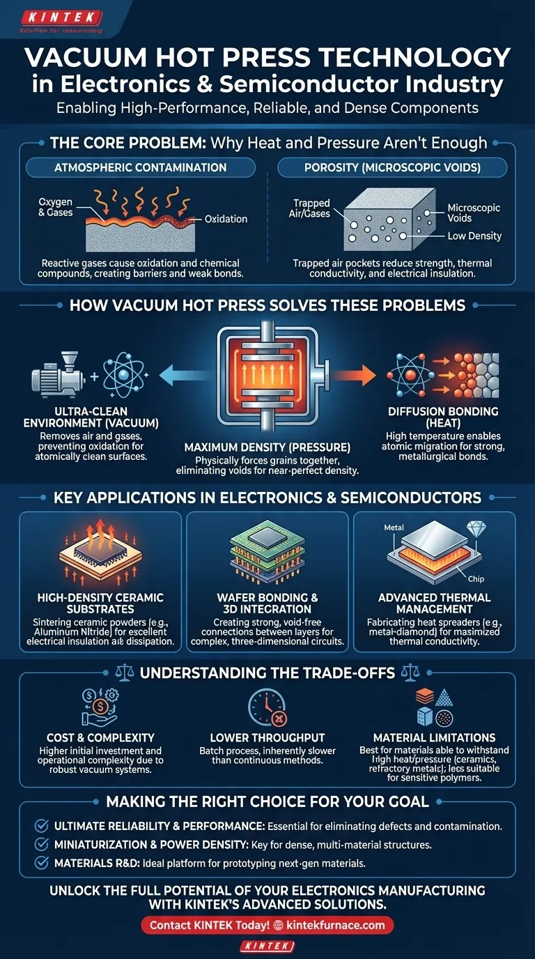 What applications does Vacuum Hot Press technology have in the electronics and semiconductor industry? Unlock High-Performance Component Manufacturing Visual Guide