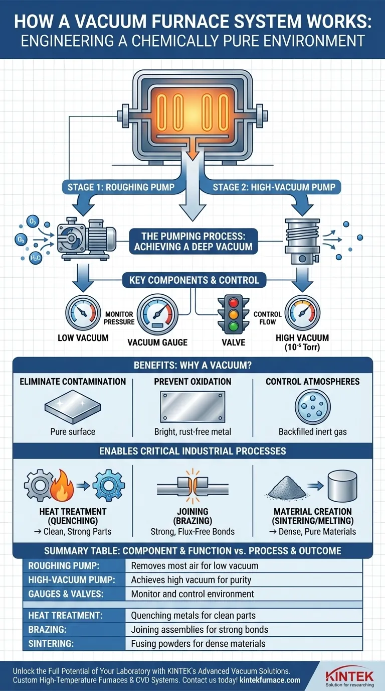 Как работает вакуумная система в этих печах? Обеспечение чистоты и производительности в высокотемпературных процессах Визуальное руководство