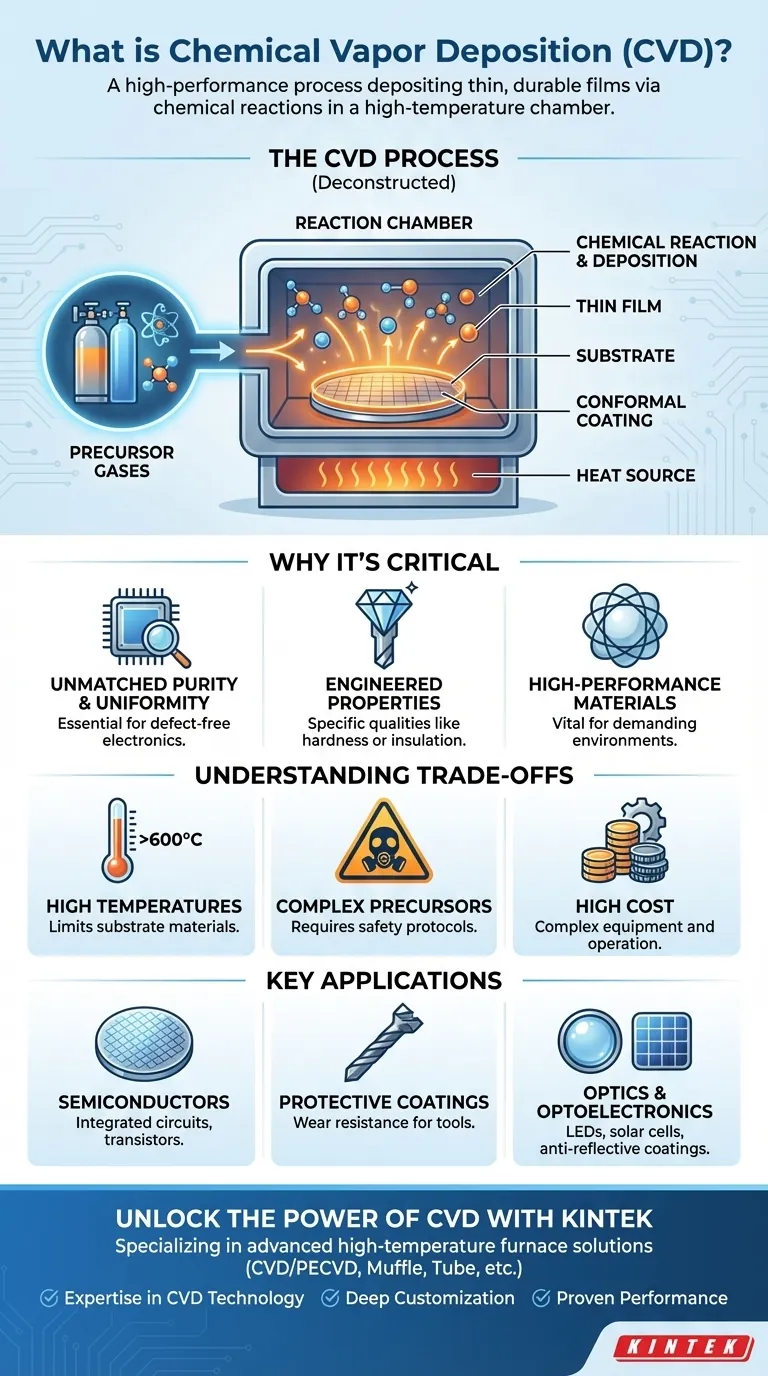 화학 기상 증착(CVD)이란 무엇이며, 주로 어디에 사용됩니까? 주요 응용 분야 및 이점 시각적 가이드