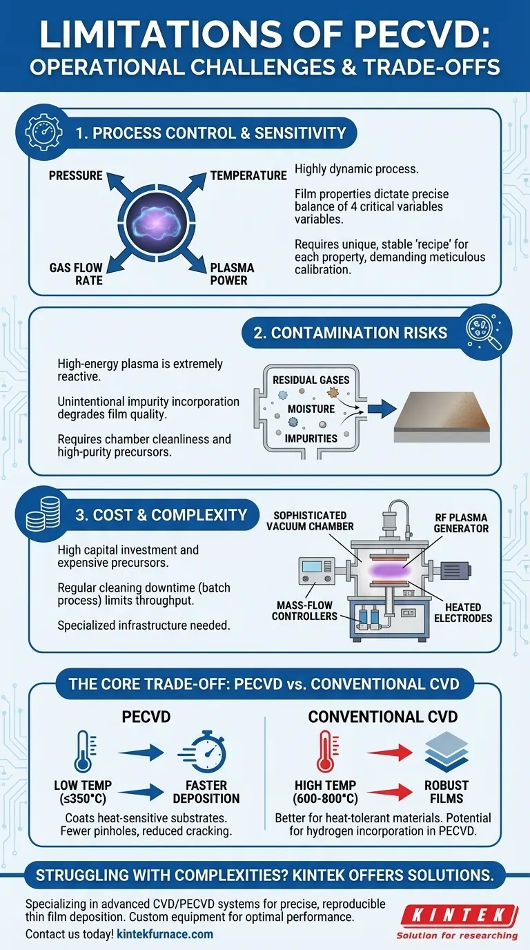 PECVDの限界とは何ですか？プロセス制御とコストの課題を克服する ビジュアルガイド
