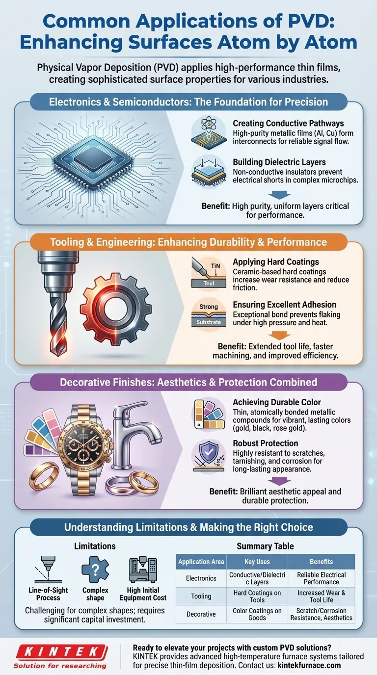 What are some common applications of PVD? Boost Performance with Advanced Thin-Film Coatings Visual Guide
