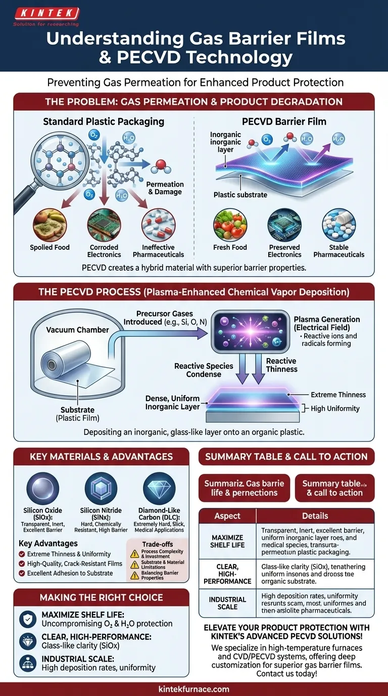 Was sind Gassperrfolien und wie wird PECVD bei ihrer Herstellung eingesetzt? Entdecken Sie Advanced Packaging Solutions Visuelle Anleitung