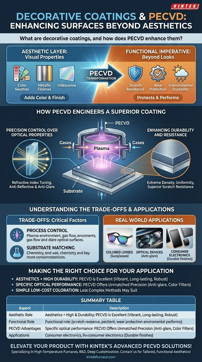 什么是装饰性涂层，PECVD如何增强它们？解锁耐用、高性能的表面 图解指南