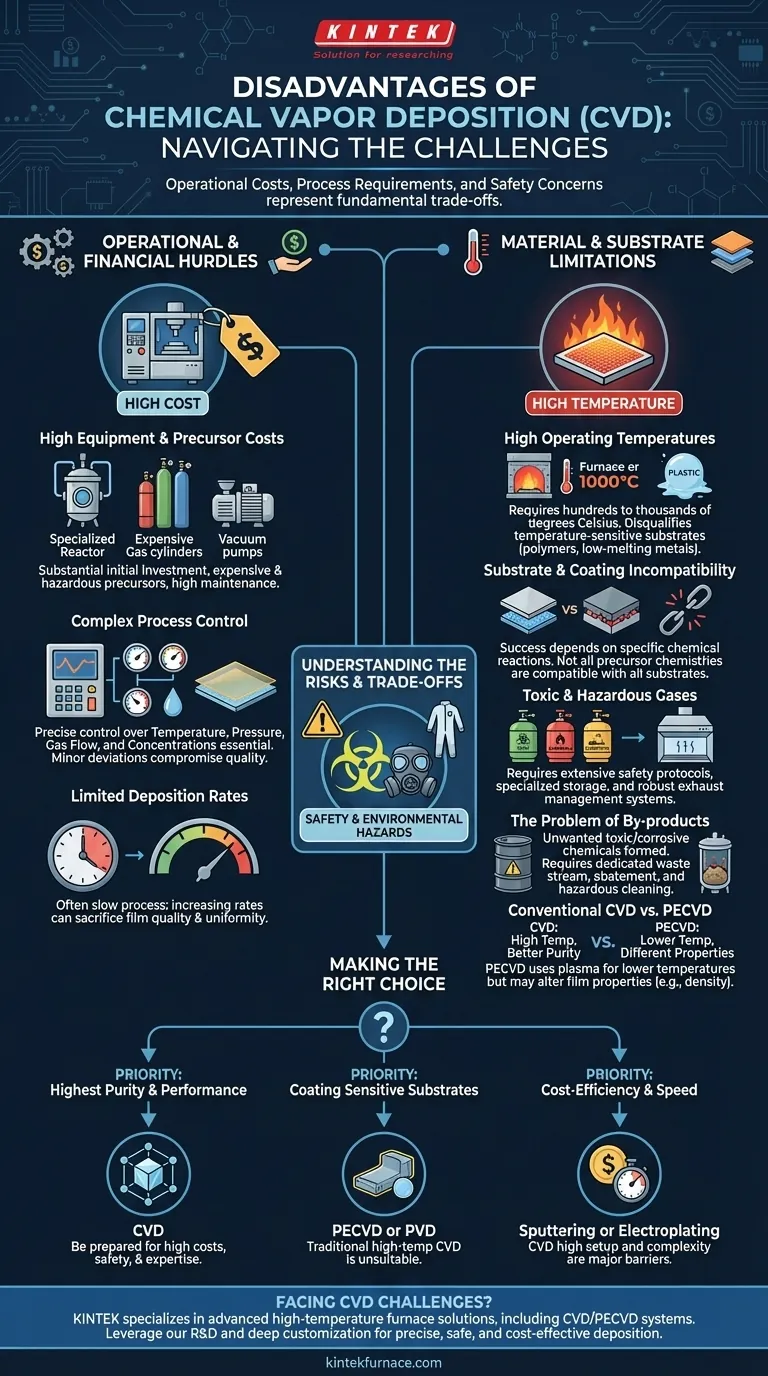 化学気相成長法（CVD）の欠点は何ですか？主な課題とトレードオフ ビジュアルガイド