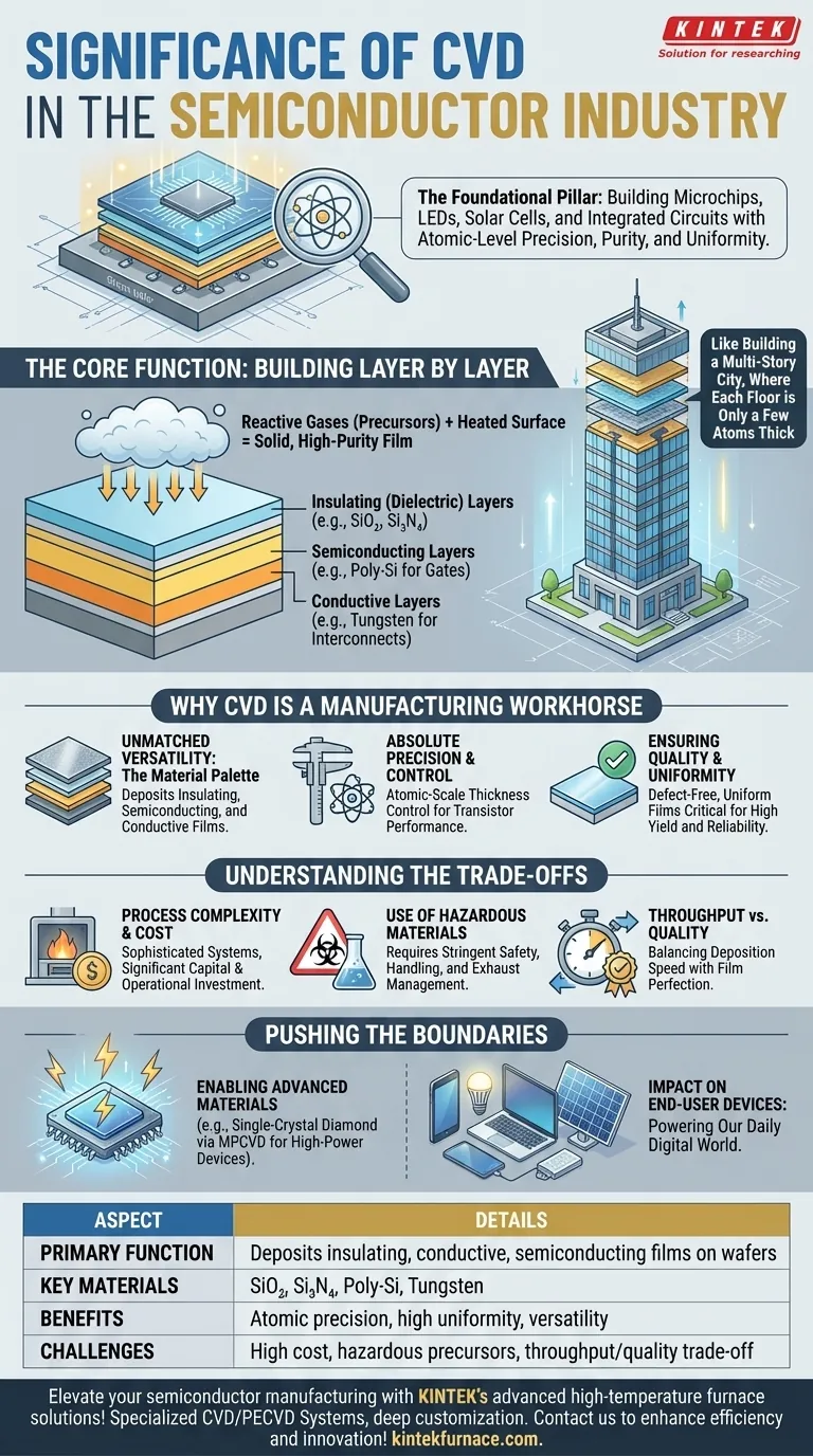 CVD在半导体行业中的重要性是什么？解锁精密薄膜沉积技术 图解指南