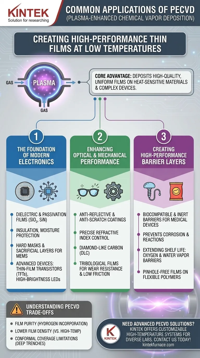 What are some common applications of PECVD? Unlock Versatile Thin-Film Solutions for Your Lab Visual Guide