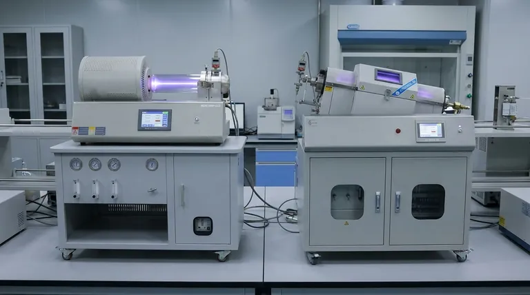 PE-CVD管状炉ではどのようなプラズマ源が使用されていますか?低温、高品質な成膜を実現