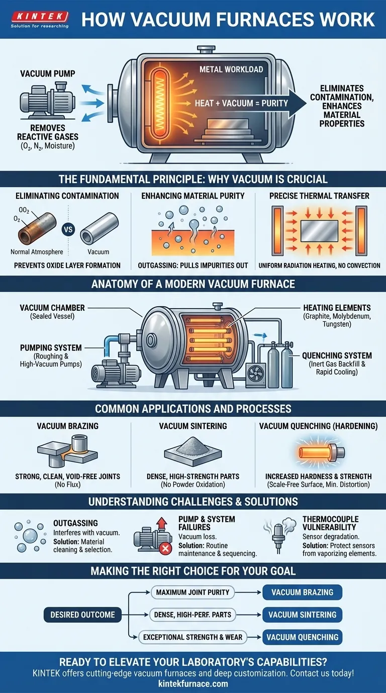 How do vacuum furnaces work? Unlock Clean, High-Purity Heat Treatment Visual Guide