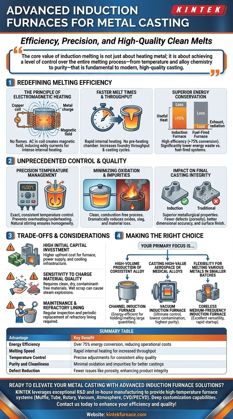 Quais são as principais vantagens de usar fornos de indução para fundição de metais? Aumente a Eficiência e a Qualidade na Sua Fundição Guia Visual