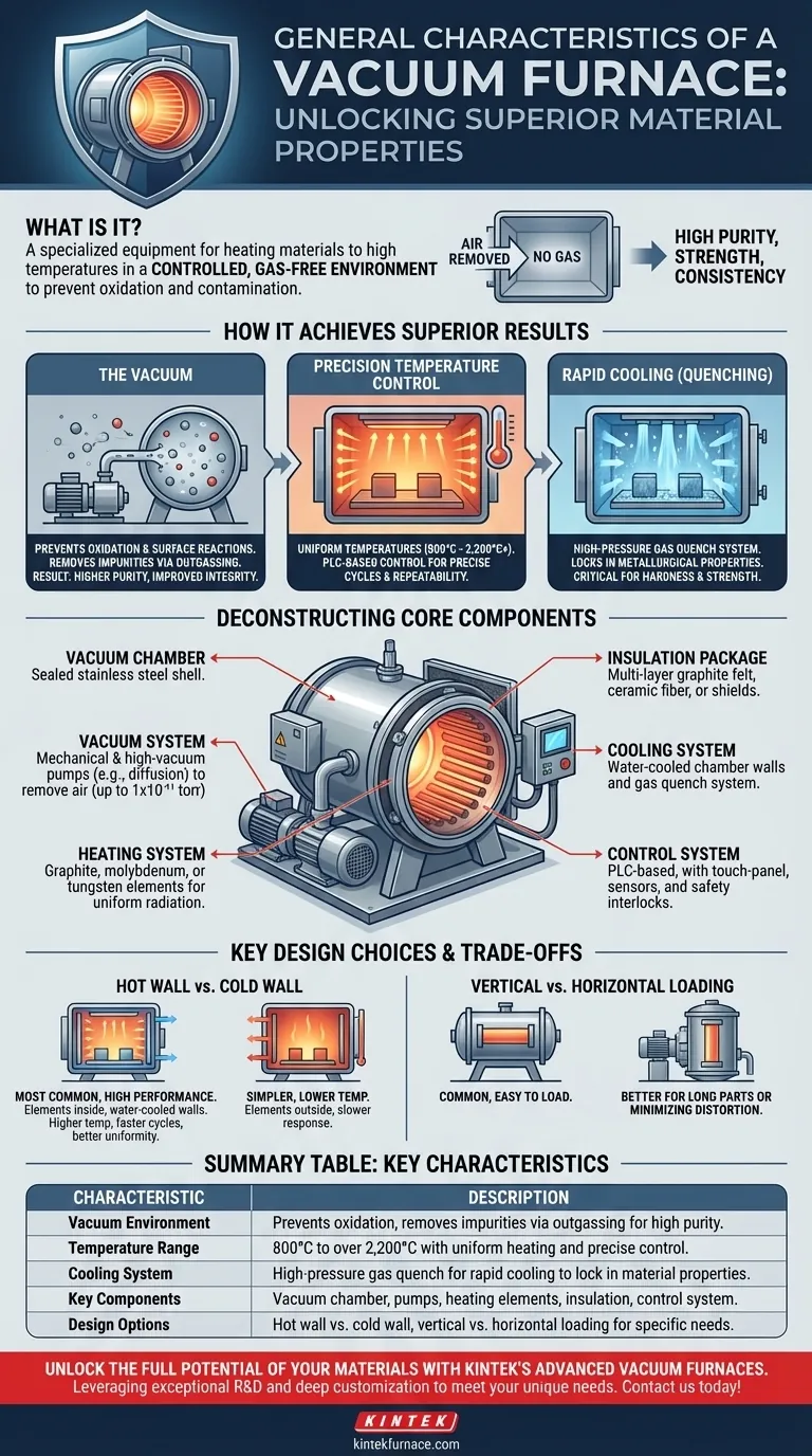 What are the general characteristics of a vacuum furnace? Achieve Superior Material Purity and Precision Visual Guide
