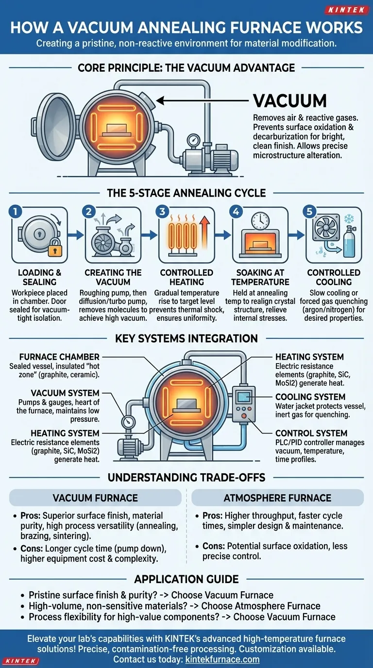 How does a vacuum annealing furnace work? Unlock Pristine Material Processing Visual Guide