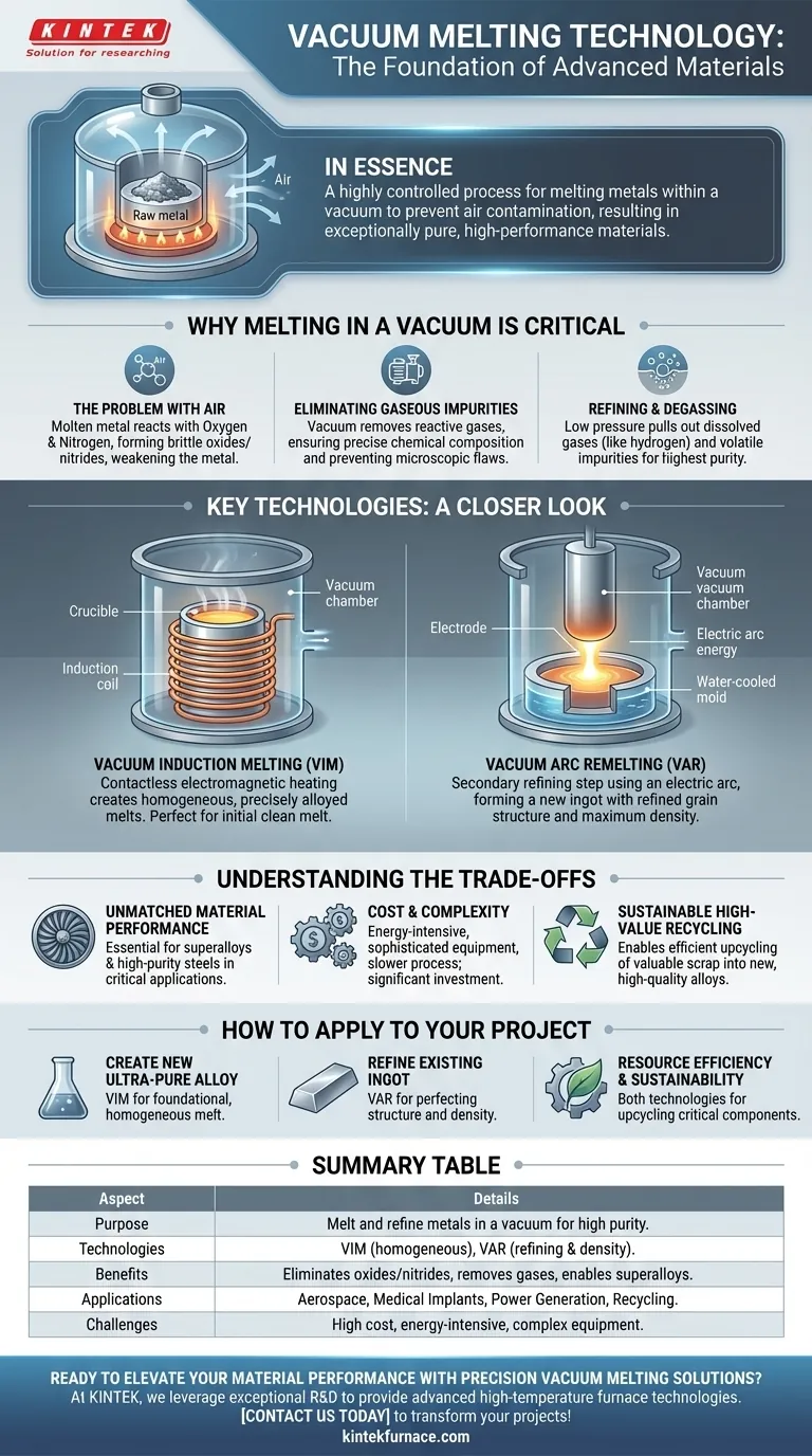 ¿Qué es la tecnología de fusión al vacío y cómo funciona? Desbloquee metales puros de alto rendimiento Guía Visual