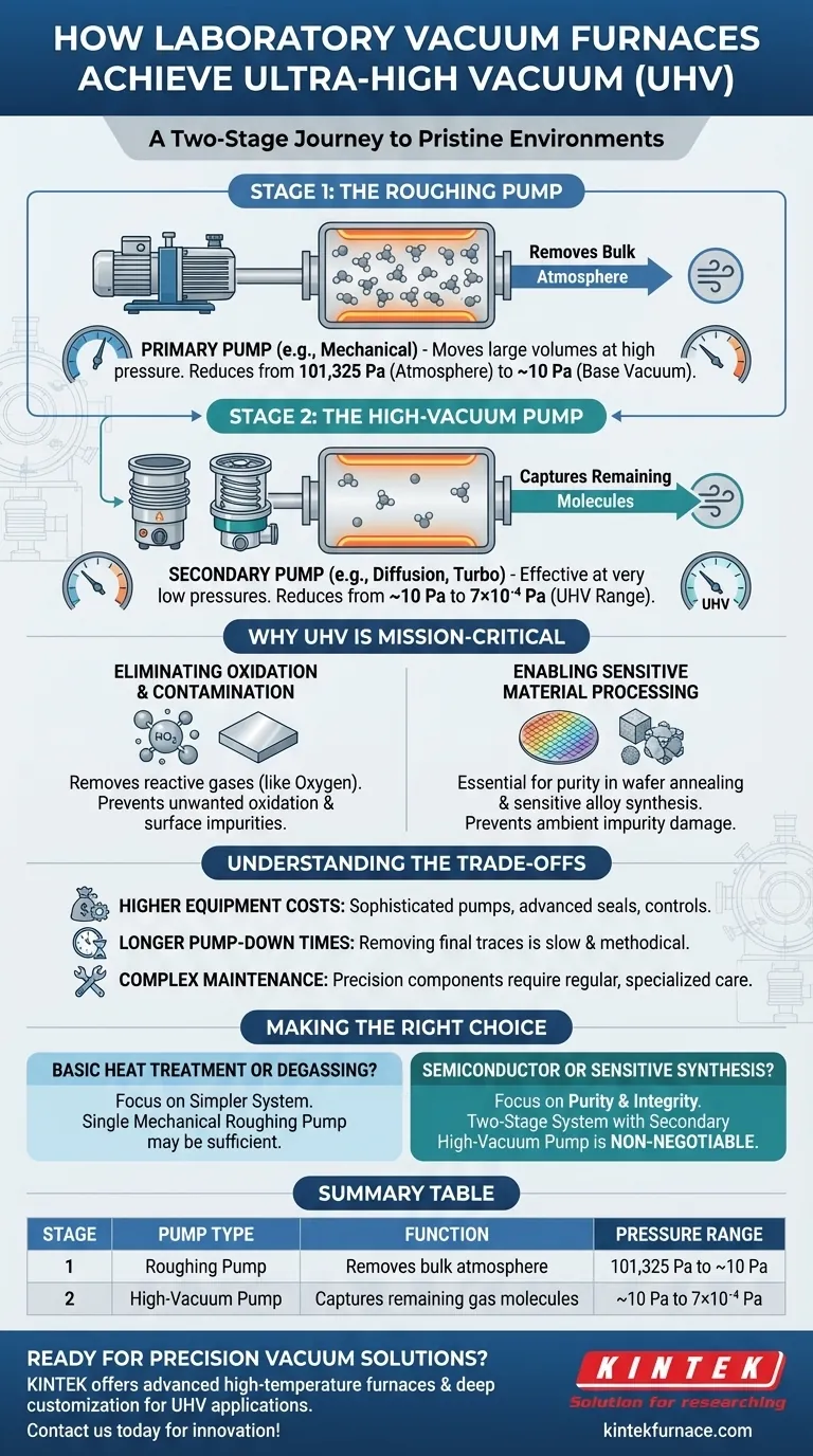 كيف تحقق أفران التفريغ المختبرية مستويات تفريغ عالية جدًا؟ افتح بيئات معالجة نقية. دليل مرئي