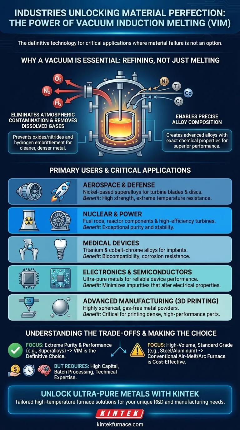 Quais indústrias utilizam principalmente fornos de fusão por indução a vácuo? Essencial para ligas de alto desempenho Guia Visual