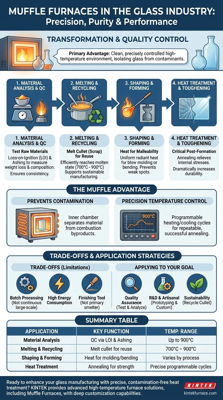 How are muffle furnaces applied in the glass industry? Unlock Precision in Glass Processing Visual Guide