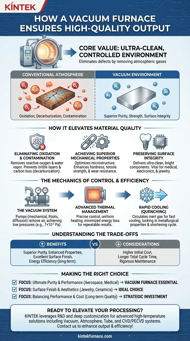 真空炉如何确保高质量产出？为您的材料实现卓越的纯度和性能 图解指南