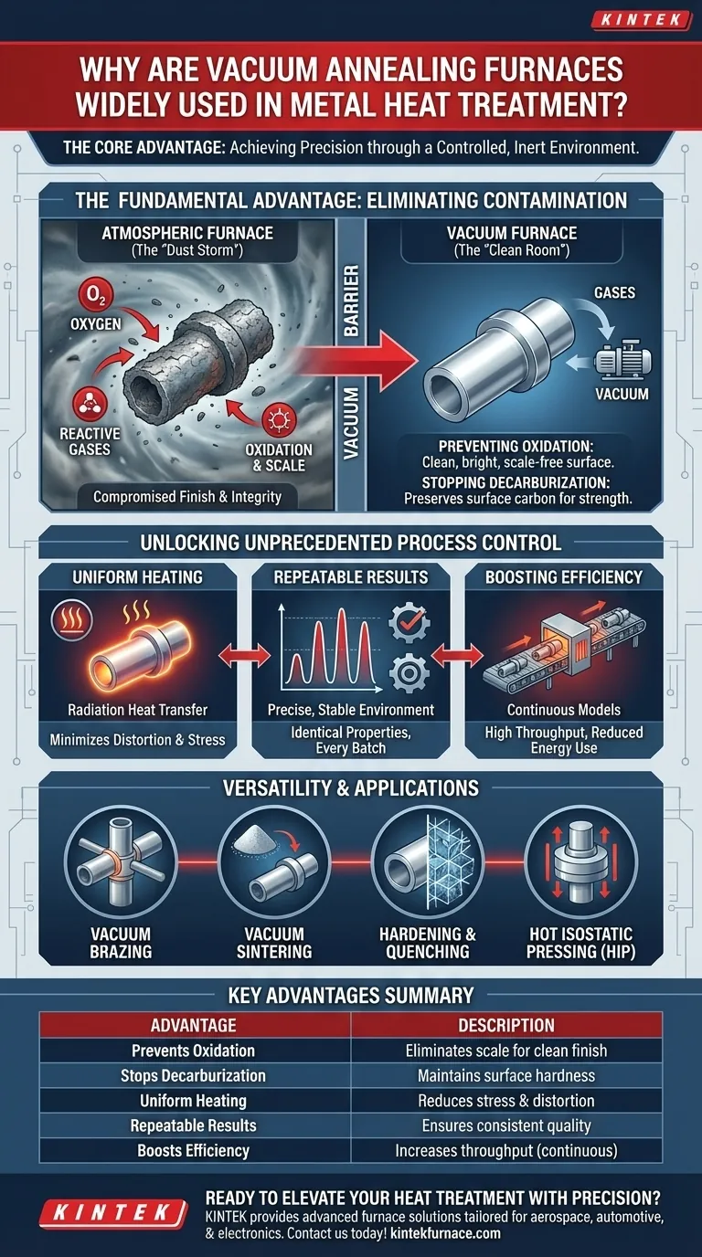 Warum werden Vakuum-Glühöfen in der Metallwärmebehandlungsindustrie häufig eingesetzt? Präzision und saubere Ergebnisse erzielen Visuelle Anleitung