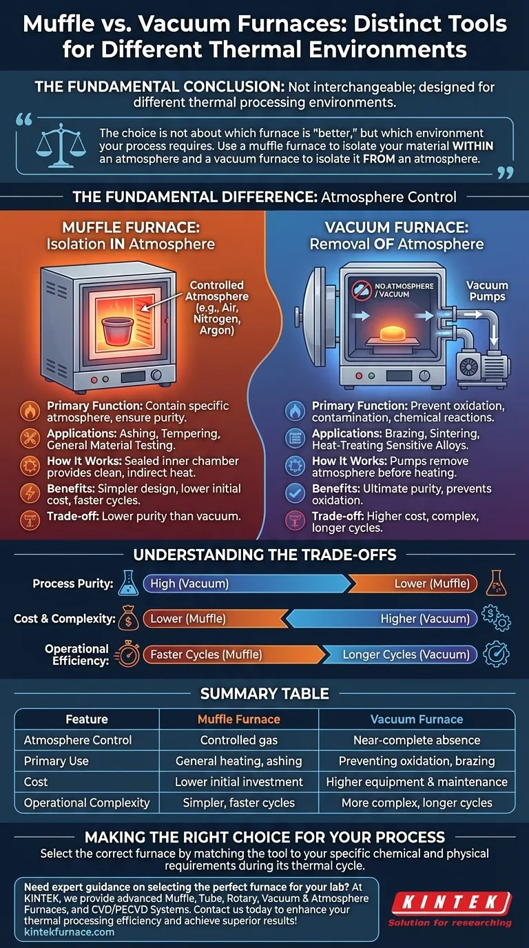 Qual é a conclusão em relação à comparação entre fornos mufla e fornos a vácuo? Escolha o Forno Certo para o Seu Processo Guia Visual
