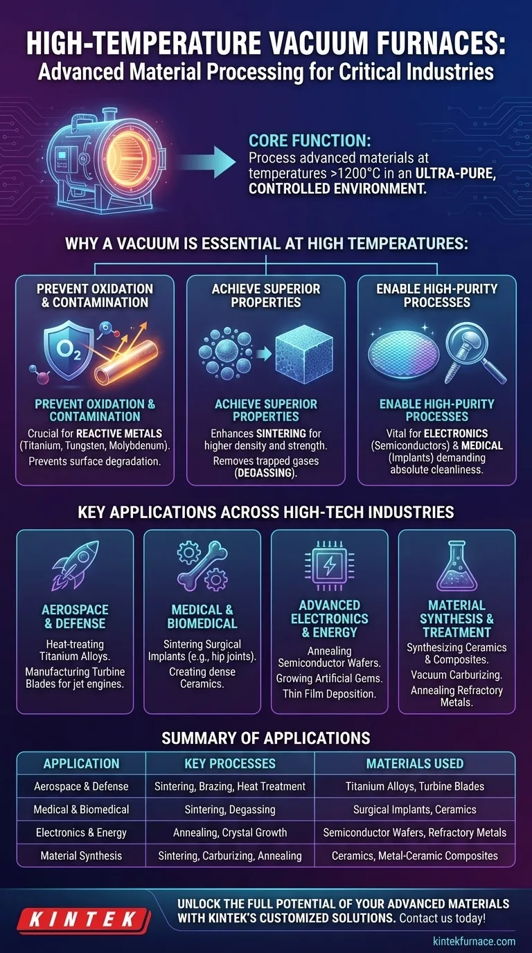 Para que são utilizados os fornos a vácuo de alta temperatura? Essenciais para Aeroespacial, Médico e Eletrónicos Guia Visual