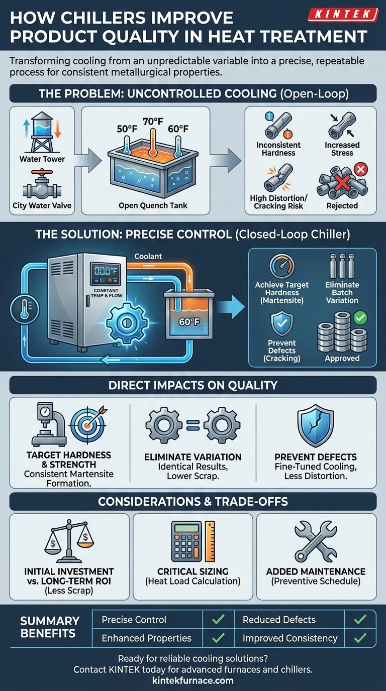 냉각기가 열처리 시 제품 품질을 어떻게 향상시키나요? 우수한 결과를 위한 정밀하고 반복 가능한 냉각 달성 시각적 가이드