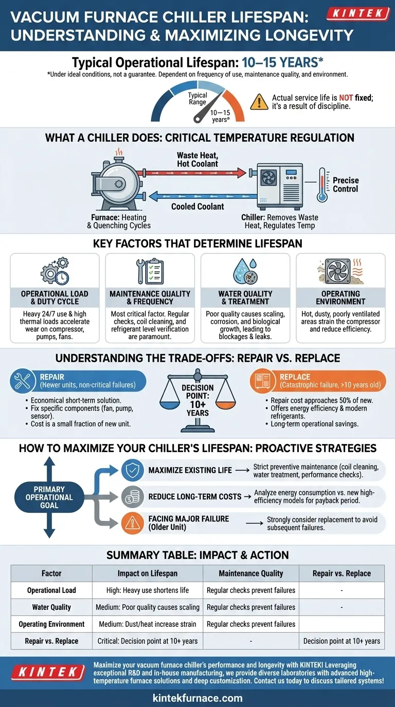 What is the typical lifespan of a vacuum furnace chiller? Extend It to 15+ Years with Proper Care Visual Guide