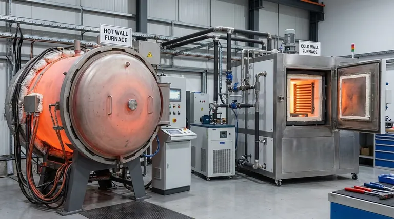 ما هي الاختلافات بين أفران التفريغ ذات الجدار الساخن والجدار البارد؟ اختر التصميم الصحيح لمختبرك