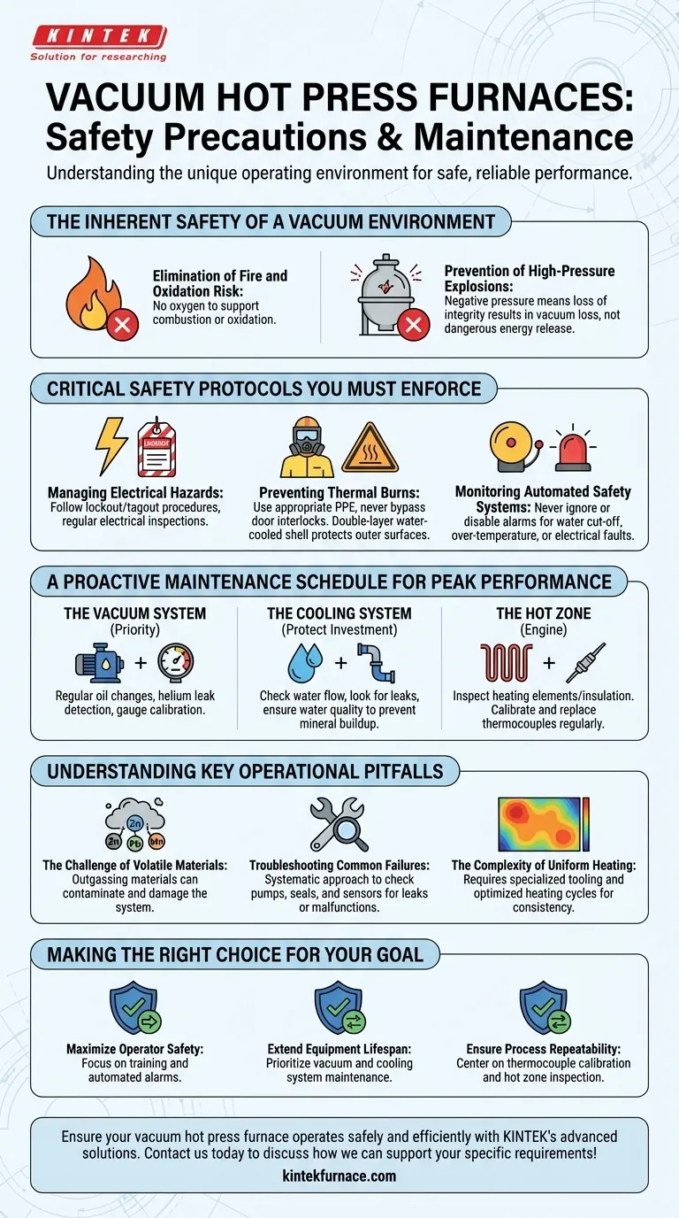 진공 열간 가압로(vacuum hot press furnace)에 필요한 안전 예방 조치 및 유지보수 요구 사항은 무엇입니까? 안전하고 안정적인 작동 보장 시각적 가이드