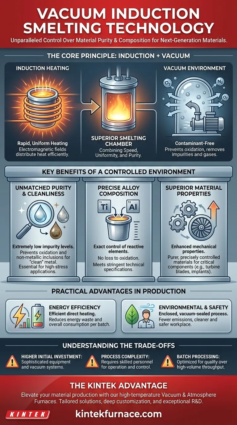 Quais são os benefícios da tecnologia de fusão por indução a vácuo? Alcance Pureza Superior e Desempenho para Materiais Avançados Guia Visual