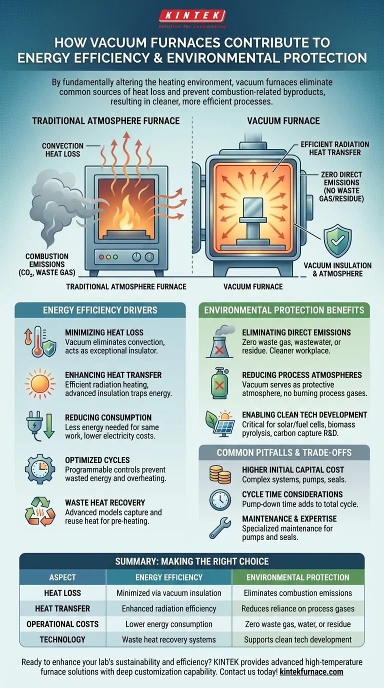 진공로는 어떻게 에너지 효율과 환경 보호에 기여할까요? 오늘 바로 친환경 제조를 시작하세요! 시각적 가이드