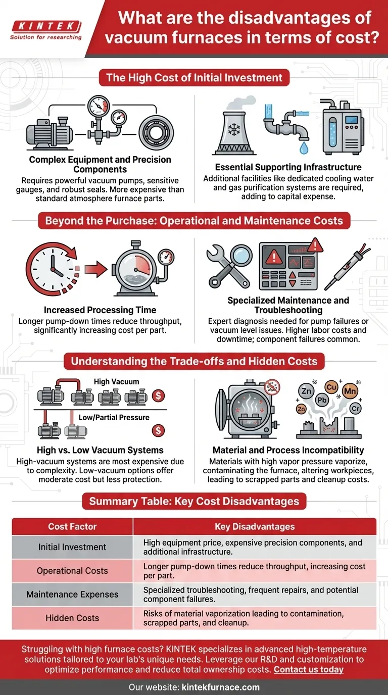 Was sind die Kostennachteile von Vakuumöfen? Hohe Anfangs- und laufende Kosten erklärt Visuelle Anleitung