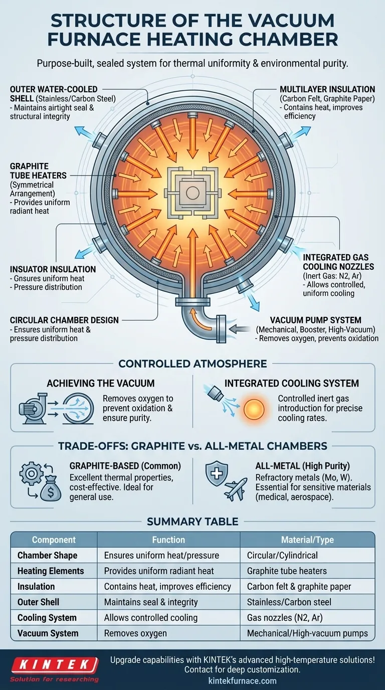 Quelle est la structure de la chambre de chauffe dans un four sous vide ? Optimiser le traitement thermique avec une conception de précision Guide Visuel