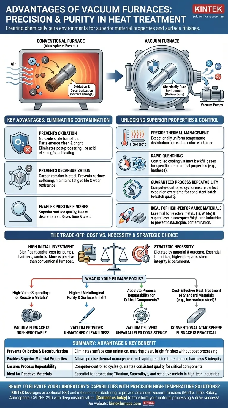 What are the advantages of vacuum furnaces? Achieve Pristine Material Processing and Control Visual Guide