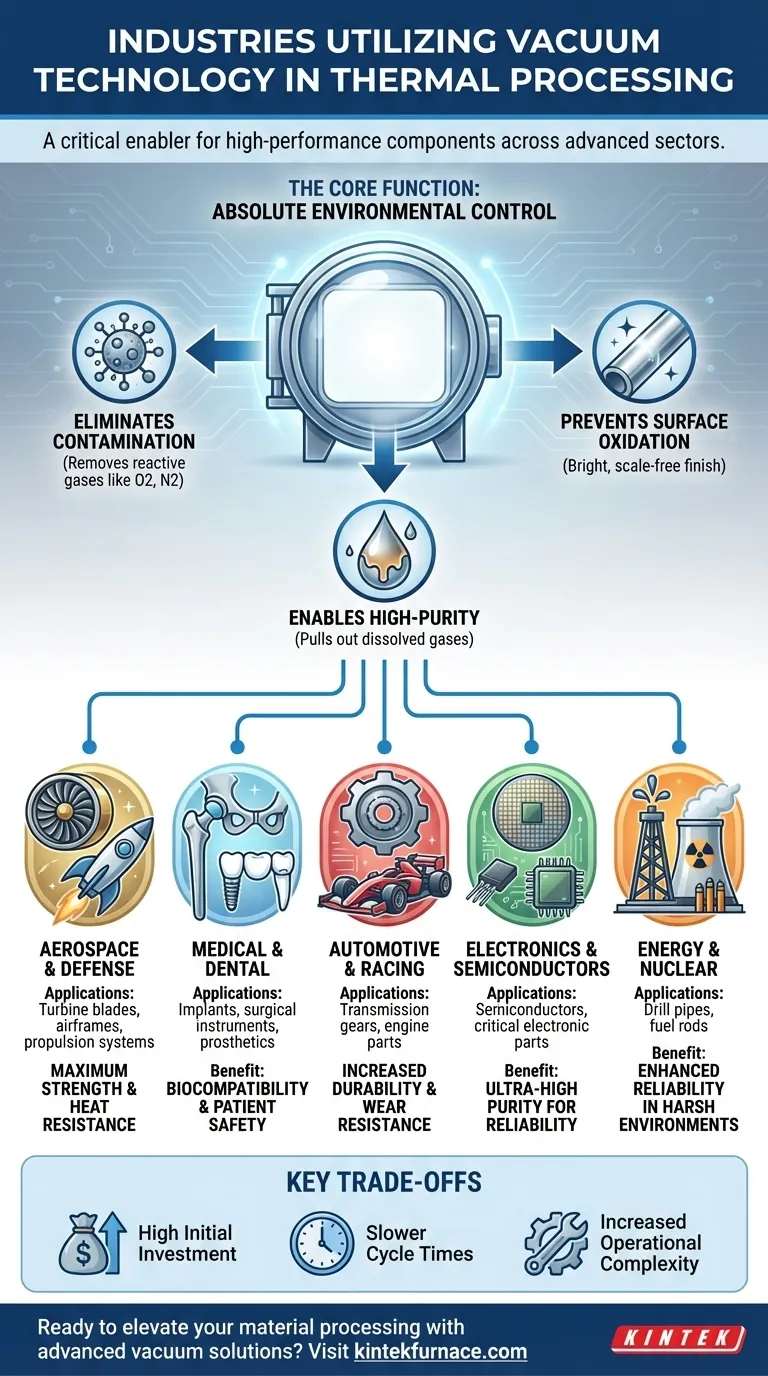 В каких отраслях вакуумные технологии используются при термической обработке? Откройте для себя производство высокоэффективных материалов Визуальное руководство