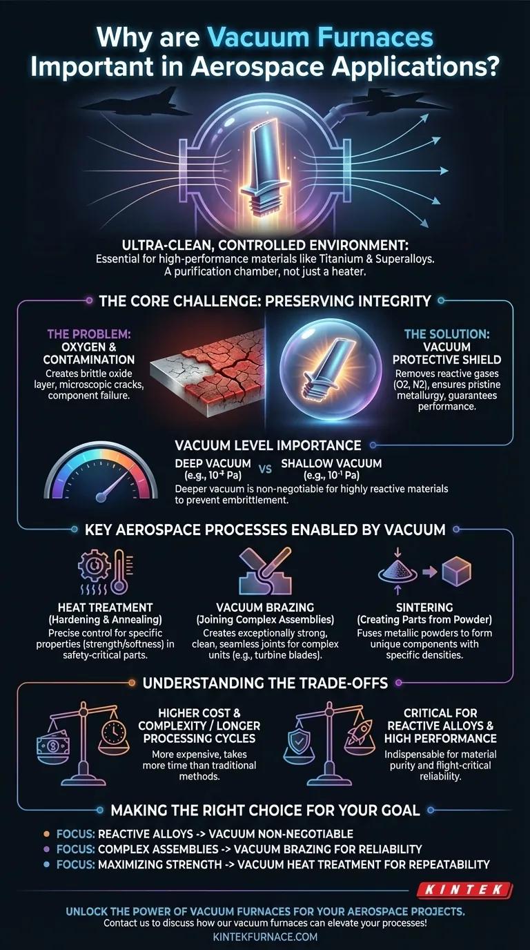 Why are vacuum furnaces important in aerospace? Essential for High-Strength, Pure Components Visual Guide